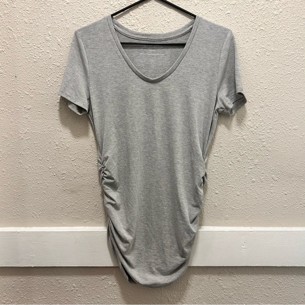 A Pea In The Pod Grey Maternity Shirt Small